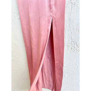 NWT NBD Spaghetti Strap Satin Cowl Neck Lila Gown Dress Icy Pink Women's Size XS