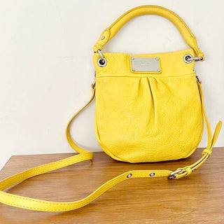 Marc By Marc Jacobs Yellow Leather Classic Q Hillier Hobo Shoulder Bag Women's