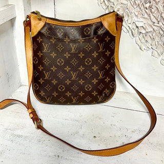 Louis Vuitton Odeon PM Monogram Leather Shoulder Crossbody Messenger Bag Brown