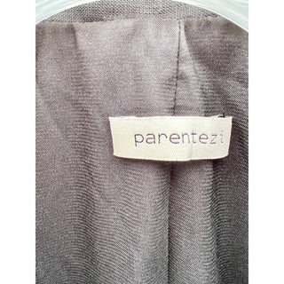 Parentezi 3 Piece Linen Set Blazer, Pull On Skort and Tank Top Black Women's XS