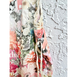 MM6 by Maison Margiela Floral-Print Sleeveless Asymmetric Slip Dress FR 40 /US 8