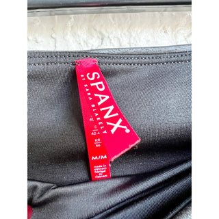 Spanx By Sara Blakely High Rise Faux Leather Pull On Leggings Black Women Medium