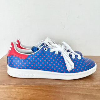 NWT Adidas Stan Smith Polka Dot Leather Trainers Sneakers Blue Red Men Size US 9