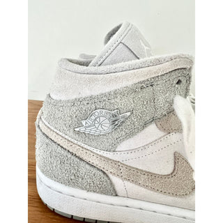 Nike Air Jordan 1 Mid SE Particle College Grey Sneakers Shoes Women's Size US 9