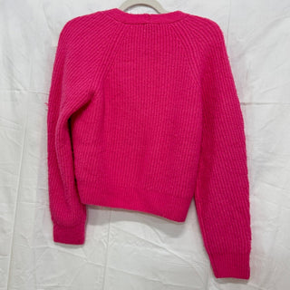 Rails Josie Long Sleeve Button Front Knit Cardigan Malibu Pink Women's Size XS