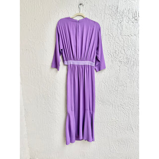 $1.950 NWT Stella Mccartney Magnolia Cutout Midi Dress Purple Women IT 42 / US 8