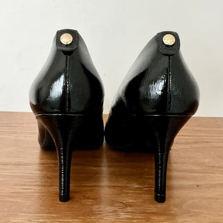 NWOT Michael Kors Leather Stiletto High Heel Pumps Shoes Black Women's Size 7.5