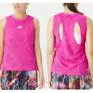 adidas Aeroready Melbourne Match Tennis Athletic Tank Top Fuchsia Women's Size L