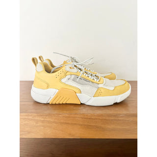 Mark Nason Block West Leather Sneakers Shoes Yellow Women's Size 8.5