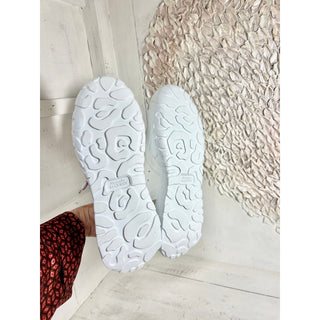 NWT Alexander McQueen Court Larry Oversized Platform Trainer Sneaker White 39.5