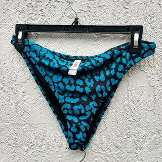 Solid & Striped Leopard The Desi Bikini Set & Pull On Pants Blue Women's Medium