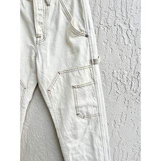 Frame Le Slouch High Rise Straight Leg Jeans Cream Ivory Women's Size 23