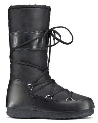NWOT Moon Boot High Nylon Waterproof  Outdoor Snow Boots Black Women's Size 6
