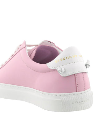 Givenchy Knot Leather Low Top Urban Street Sneakers Pink White Women's EU 39