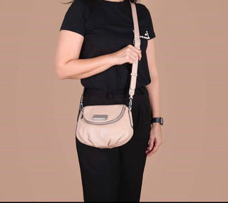 Marc by Marc Jacobs Natasha Leather Crossbody Bag Light Pink