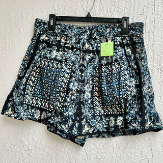 Ulla Johnson High Rise 100% Cotton Floral Print Nalani Shorts Azure Women's 10