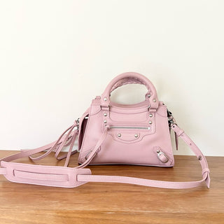 Balenciaga neo classic city mini bag pink leather pristine condition