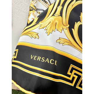 Versace Rodeo Queen Baroque Print Set Mini Skirt W/ Scarf Set Black Women's US 2