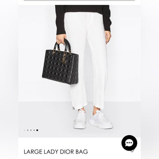 Dior Lady Dior large lamb skin cannage bag with box and receipt copy