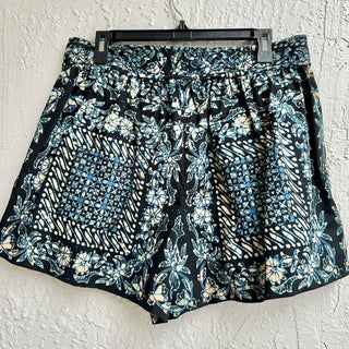 Ulla Johnson High Rise 100% Cotton Floral Print Nalani Shorts Azure Women's 10