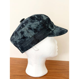 Christian Dior Women's Authentic 100% Cotton Tie Dye Denim Blue Conductors Hat