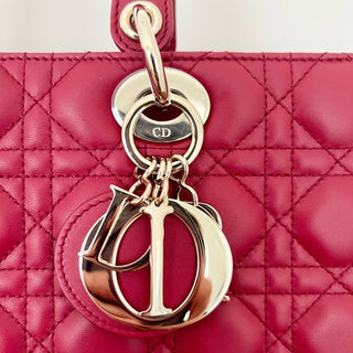 Dior Lady Dior large lamb skin cannage bag with box and receipt copy