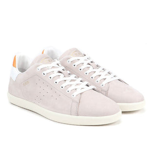 Tod's Suede Perforated T Low Top Comfort Sneakers Light Gray Men's Size US 6.5