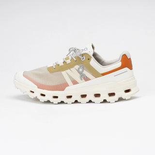 On Running Cloudvista Mesh Low Top Running Sneakers Beige Orange Women's US 8