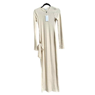 NWT Lovers + Friends Long Sleeve Open Side Calliope Maxi Dress Cream White Small